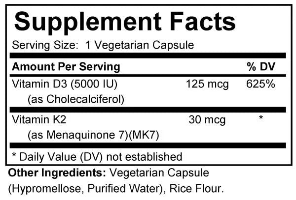 Vitamin D3 5,000 IU + K2